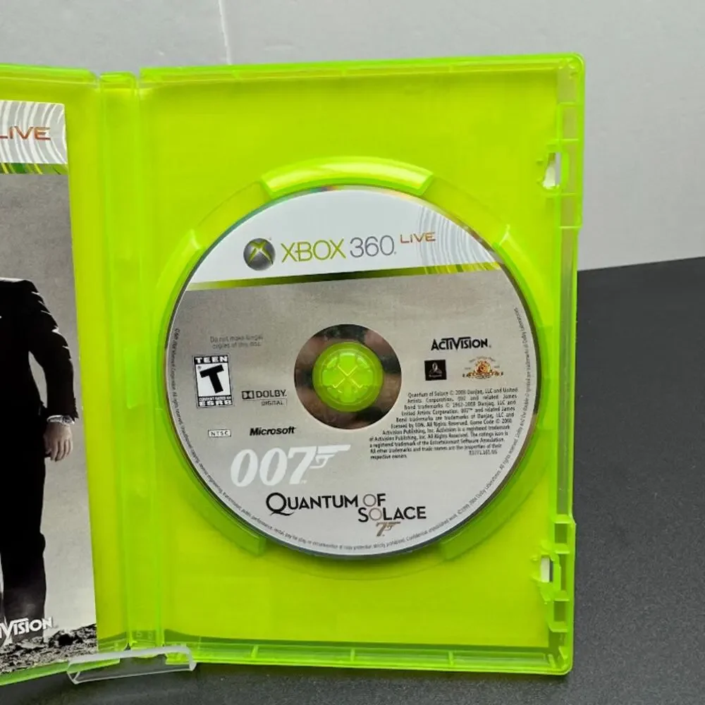 007 Quantum of Solace (Microsoft xbox 360, 2008) CIB Tested Working Read